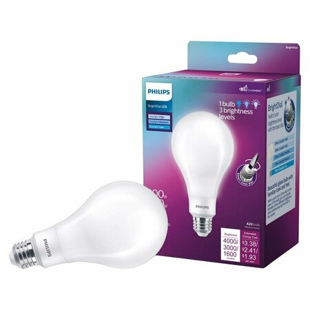 PHILIPS LED Light Bulb, E26 Medium Lamp Base, Non-Dimmable, Daylight, 5000 K Color Temp 576397